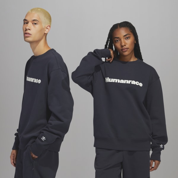 Grey Pharrell Williams Basics Crew Sweatshirt (Gender Neutral)
