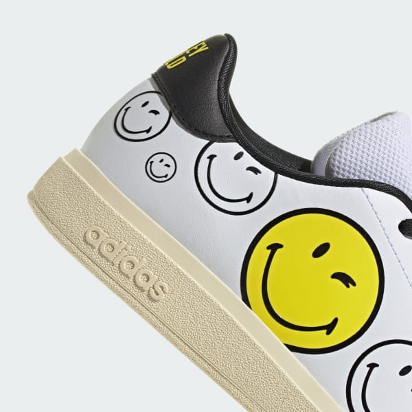 adidas x Smiley Advantage Base 2.0 Shoes Kids - White | adidas Türkiye