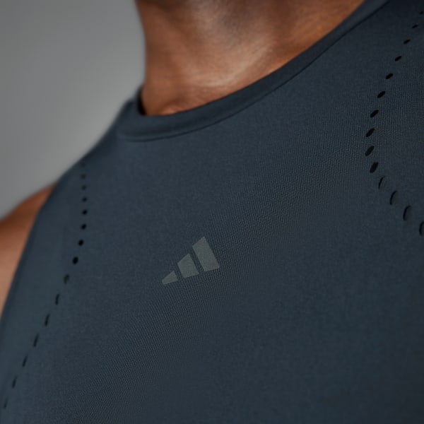 Negro Playera Corta Sin Mangas HIIT Seasonal Training