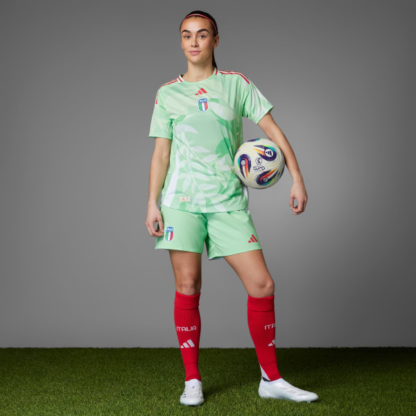 zelená Dres Italy 25 (Women's Team) Away Authentic