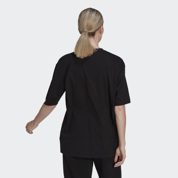 Black Manchester United Essentials Trefoil T-Shirt