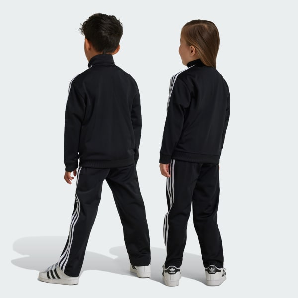 Black Adicolor Firebird Track Suit Kids