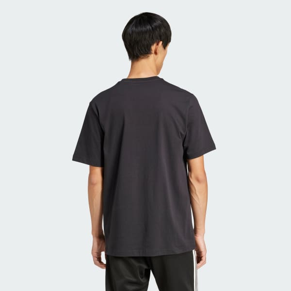 สีดำ เสื้อยืดพิมพ์ลาย House of Tiro