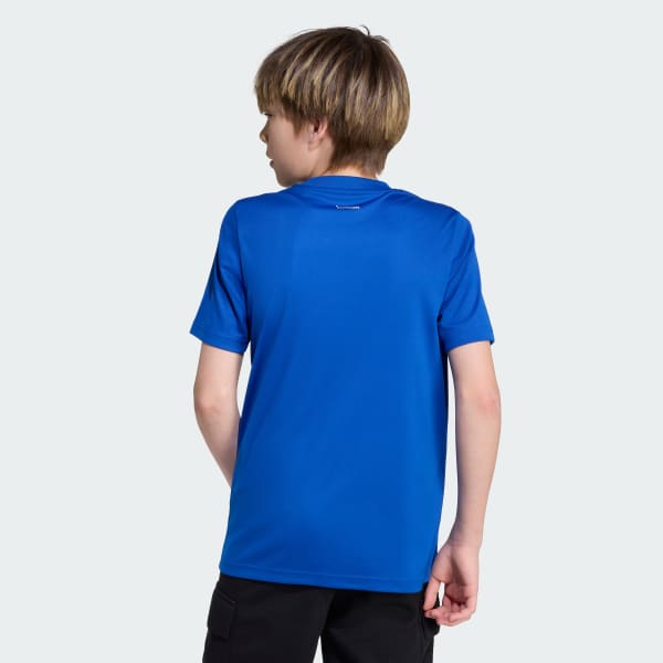 Niebieski CLIMACOOL Camo Graphic T-Shirt Kids