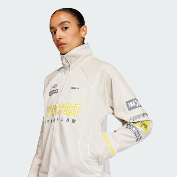 TEAMGEIST FAUX LEATHER TRACK TOP