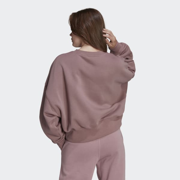 Fioletowy Adicolor Essentials Fleece Sweatshirt IZQ74