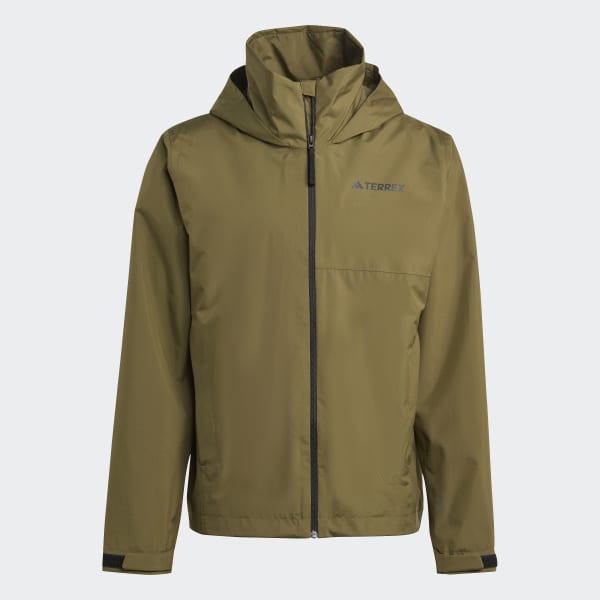 adidas Terrex Multi RAIN.RDY 2-Layer Rain Jacket - Green | adidas Canada