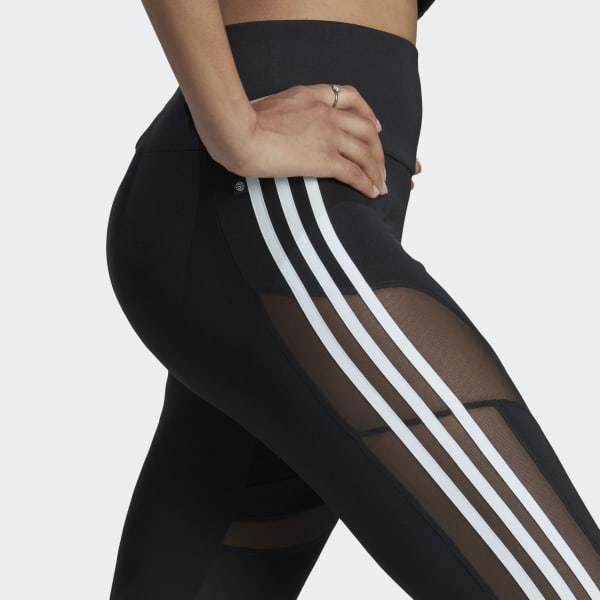 ADIDAS ORIGINALS 3 STRIPES CENTRE STAGE MESH LEGGINGS UK 10,12,14