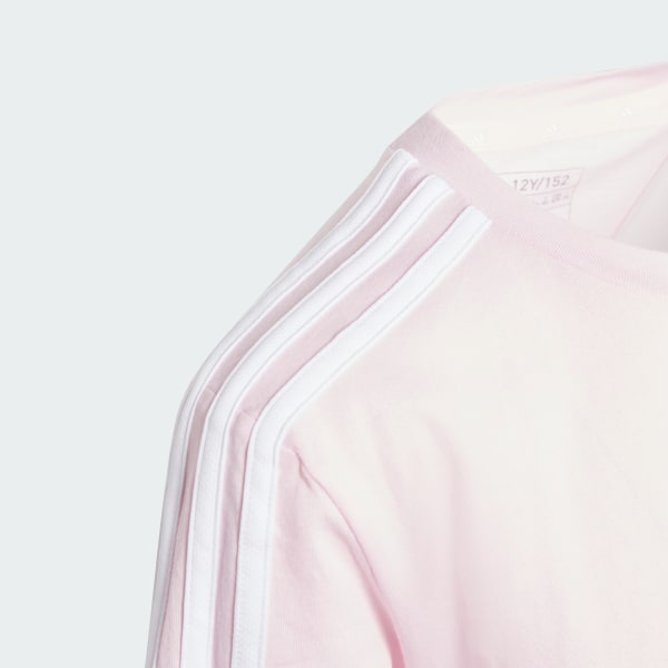 adidas Tiberio 3-Stripes Colorblock Cotton T-Shirt Kids - Pink | adidas UK