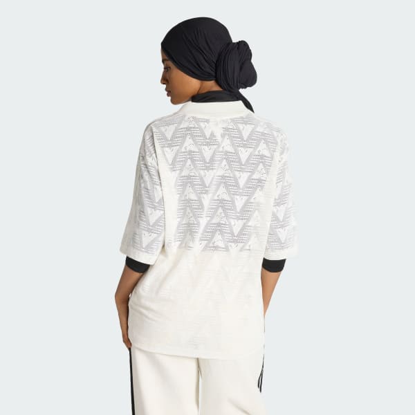 Blanco CAMISETA DE FÚTBOL LACE