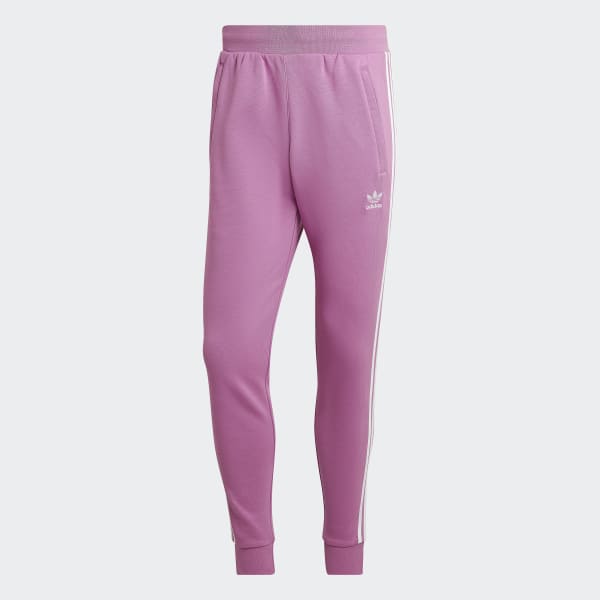 Fioletowy Adicolor Classics 3-Stripes Pants 14244