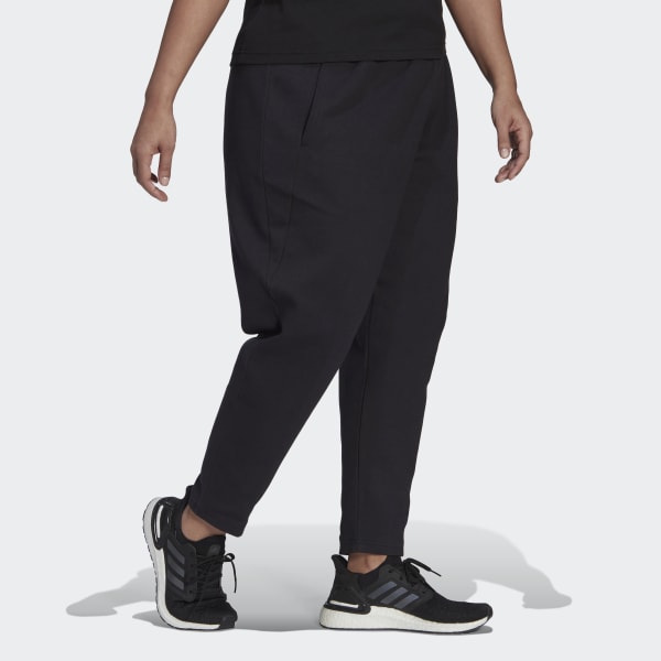 Black Tracksuit Bottoms (Plus Size) DVS42
