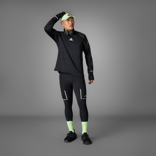adidas Ultimate Hi Vis Reflective 1/2-Zip Top - Black | Free Shipping with  adiClub | adidas US