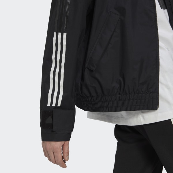 Zwart 3-Stripes Storm Jack VD041