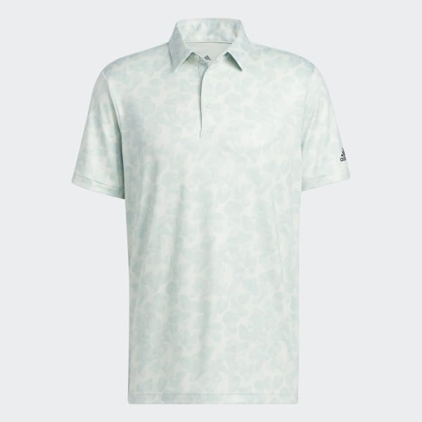 Grun Prisma-Print Poloshirt ZR010