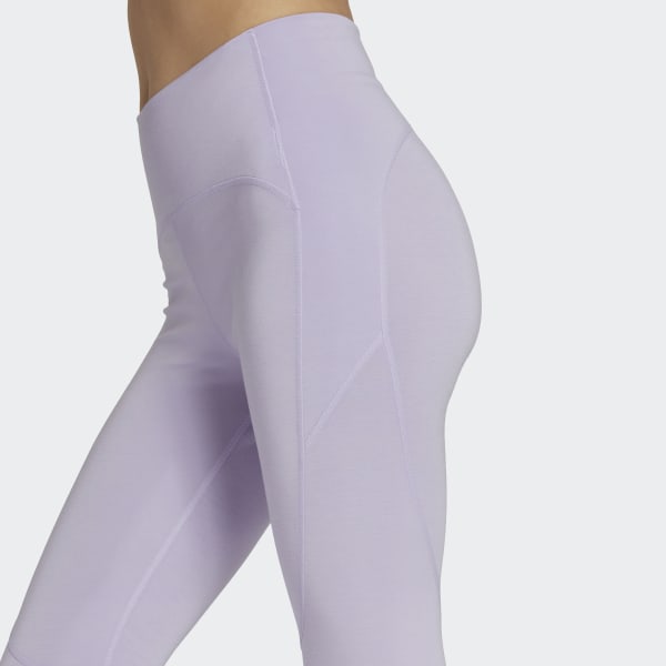 Lila adidas by Stella McCartney Yoga 7/8-Leggings