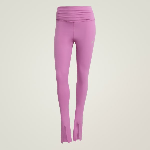 Paars adidas by Stella McCartney TrueStrength Splitcuff Legging