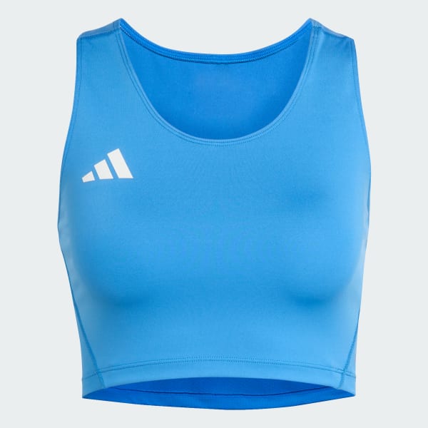 Azul Top Cropped Corrida Adizero Essentials