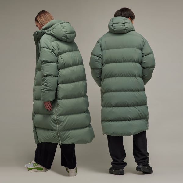 Zielony Parka Y-3 Puffer