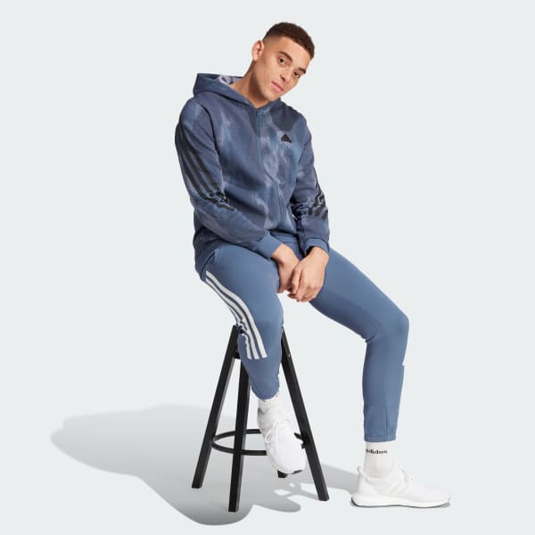 Multicolore Veste à capuche entièrement zippée 3 bandes Future Icons