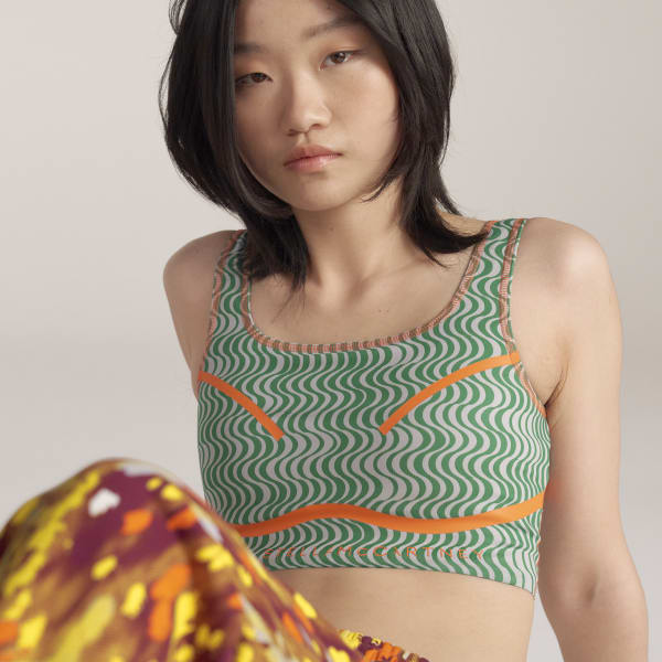 Verde Playera Corta Estampada adidas by Stella McCartney TruePurpose