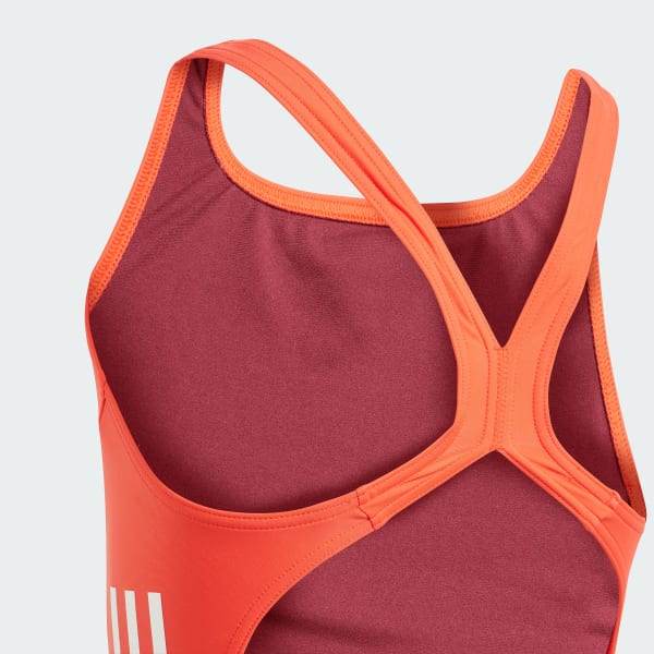 Laranja Fato de Banho 3-Stripes