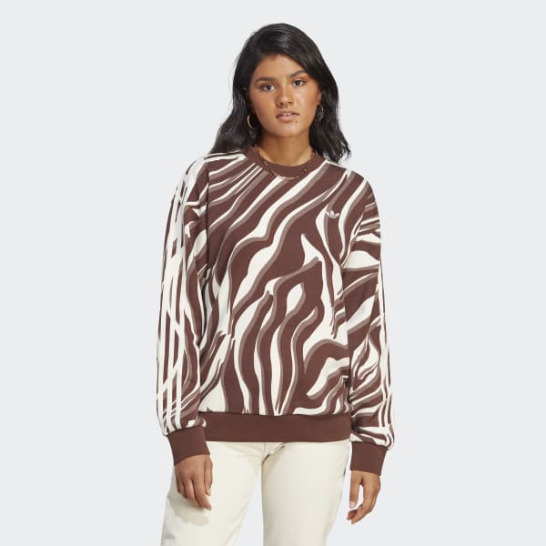 bruin Abstract Allover Animal Print Sweatshirt