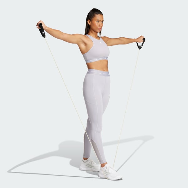 Gris Brassière col montant maintien moyen Techfit