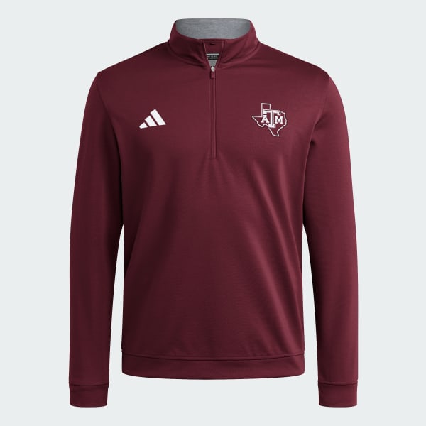 adidas Texas A&M Aggies Coaches Elevated Golf Quaterzip