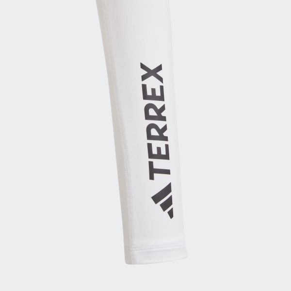 blanc Manchons de compression de trail running Terrex AEROREADY