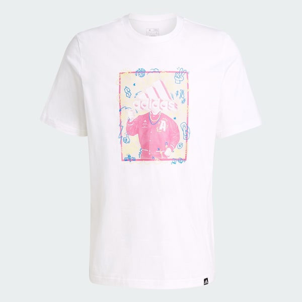 White Doodle Graphic Tee