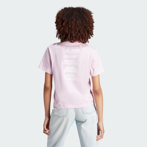 Adidas multi logo tee best sale