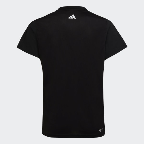 adidas Essentials AEROREADY Regular Fit Logo T Shirt Black adidas UK