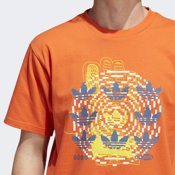 Orange adidas shirt deals