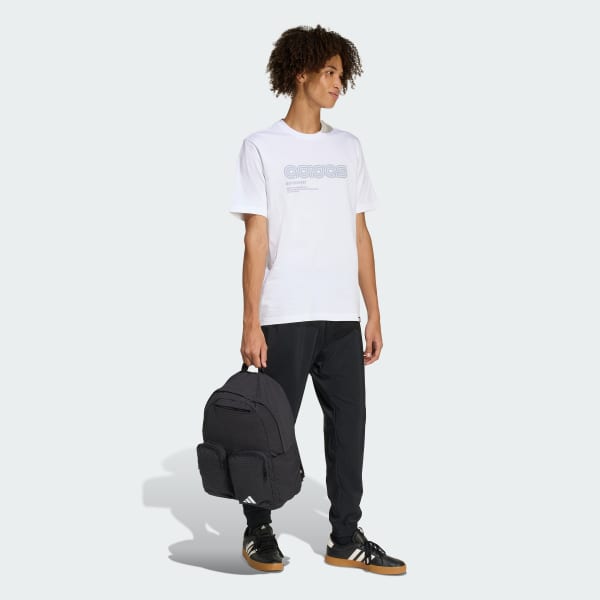 White MOTORSPORT LINEAR GRAPHIC T-SHIRT