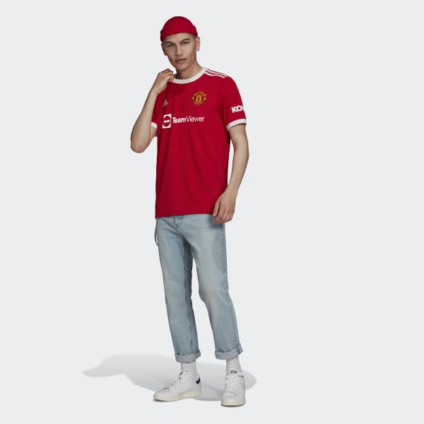adidas Launch Manchester United 21/22 Home Shirt - SoccerBible