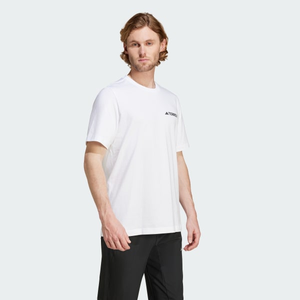 สีขาว เสื้อยืดพิมพ์ลาย Terrex