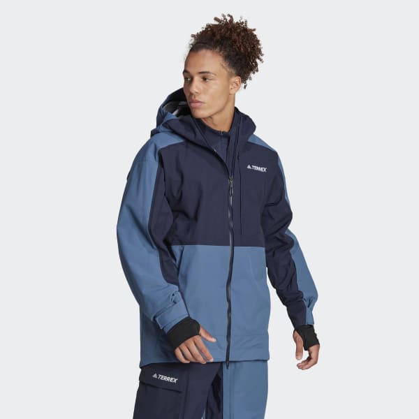 blauw Terrex 3-Layer Post-Consumer Sneeuwjack