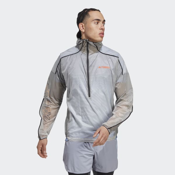 adidas TERREX Agravic Windweave Pro Trail Running Windbreaker - White ...