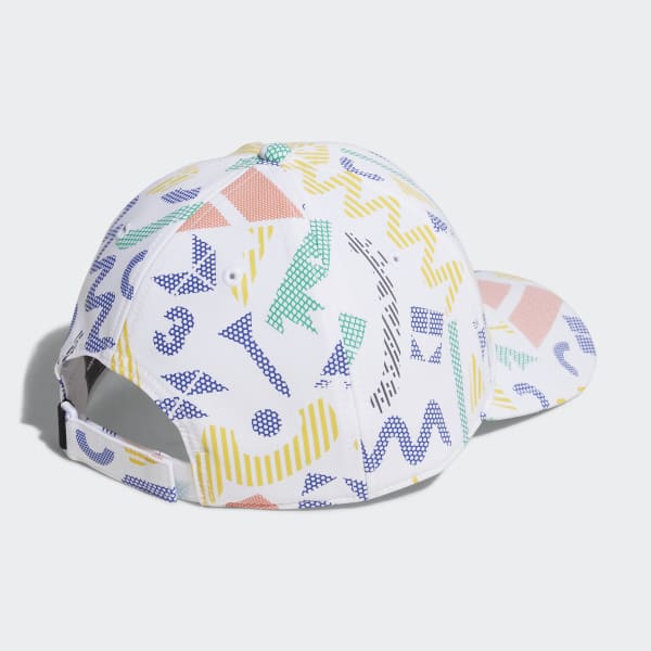 White Graphic Cap