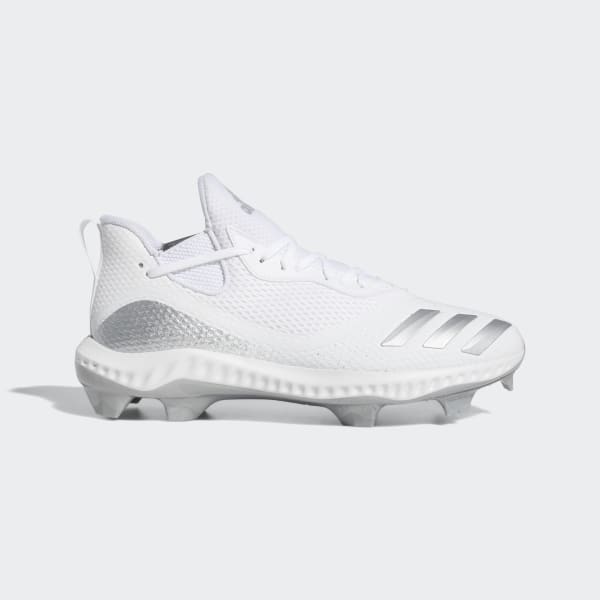 adidas Icon V Bounce TPU Cleats - White 