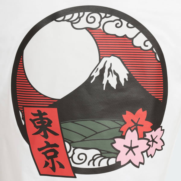 ホワイト ESSENTIAL TOKYO TEE HANAFUDA