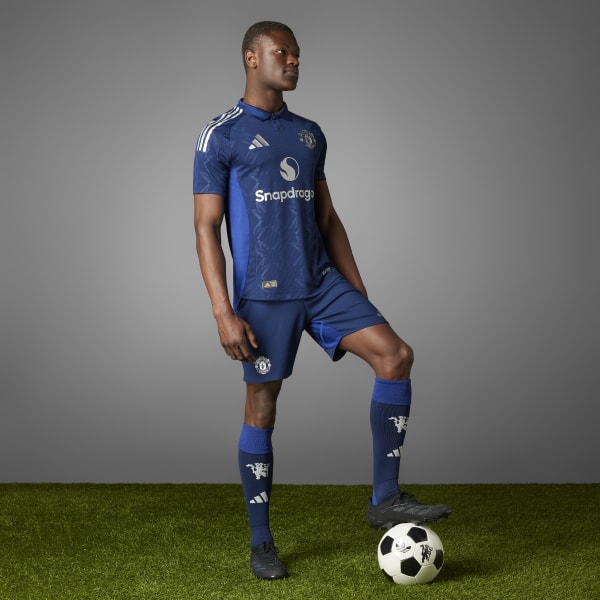 adidas Manchester United 24 25 Away Authentic Jersey Blue adidas Singapore
