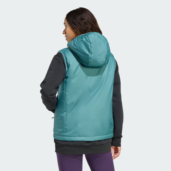 Green Terrex Multi Climawarm Insulated Hooded Vest
