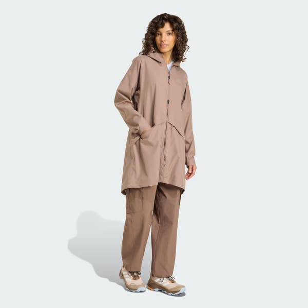 Marron Parka de pluie Terrex Multi 2 Layer CLIMAPROOF