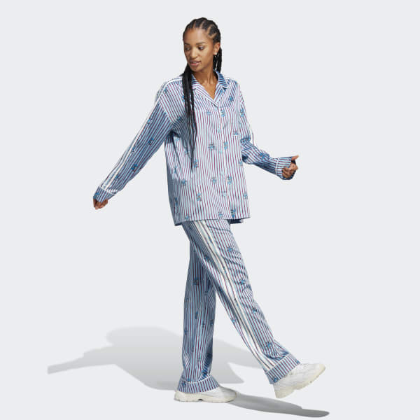 Blue SATIN XMAS PANT DRX26