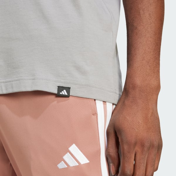 adidas Lounge Slide Graphic Tee - Grey | adidas Singapore