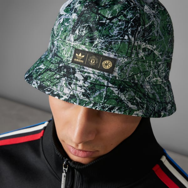 Multicolor Manchester United Stone Roses Bucket Hat