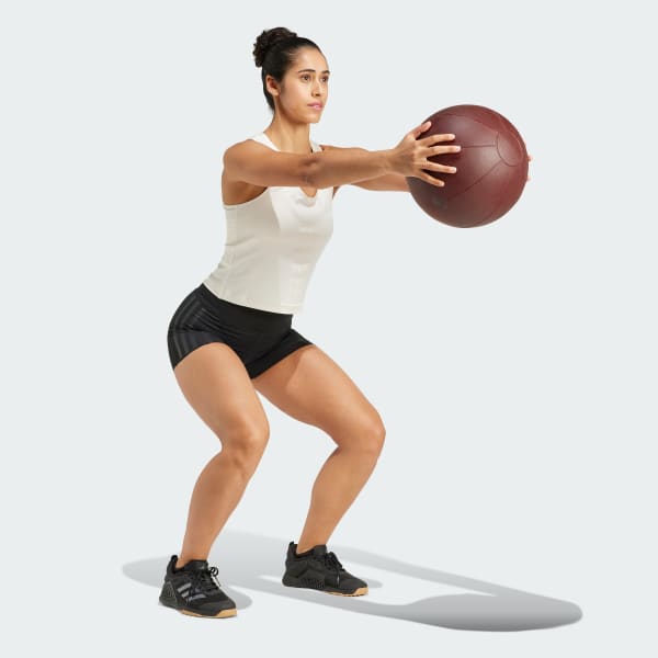 Blanco Camiseta de tirantes Power Reversible Tight Fit 3 bandas