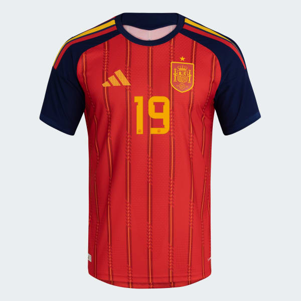 adidas Spain 26 Home Yamal Authentic Jersey - Red | Free Shipping
